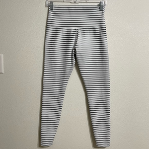 Glyder High Power Legging White with Black Stripes Size‎ XS